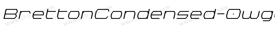 BrettonCondensed-0wgd字体转换