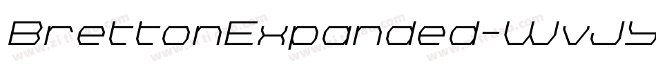 BrettonExpanded-WvJY字体转换