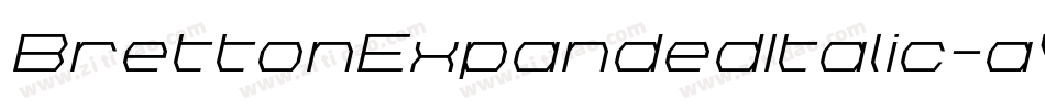 BrettonExpandedItalic-a4aE字体转换