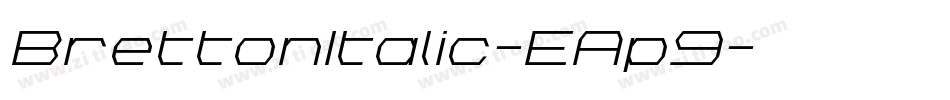 BrettonItalic-EAp9字体转换
