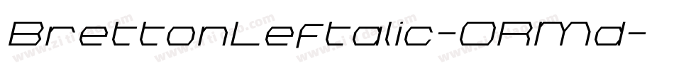 BrettonLeftalic-ORMd字体转换