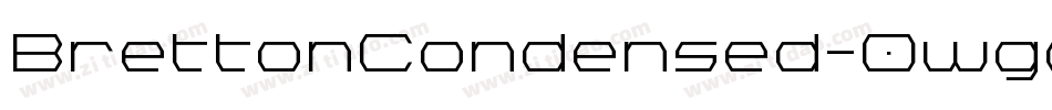 BrettonCondensed-0wgd字体转换