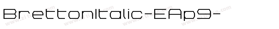 BrettonItalic-EAp9字体转换