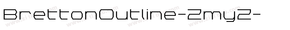 BrettonOutline-ZmyZ字体转换