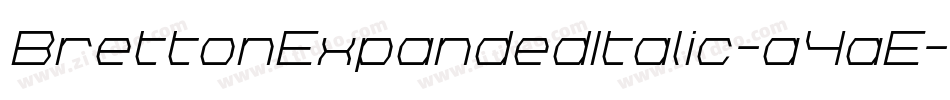 BrettonExpandedItalic-a4aE字体转换