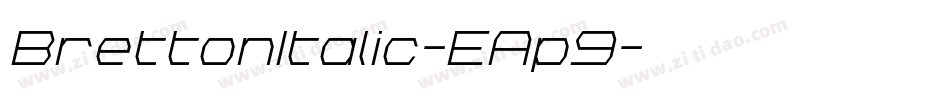 BrettonItalic-EAp9字体转换