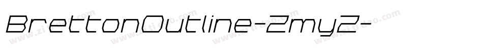 BrettonOutline-ZmyZ字体转换