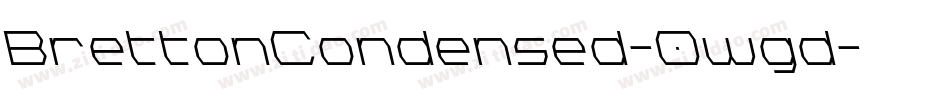 BrettonCondensed-0wgd字体转换