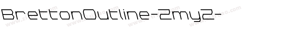 BrettonOutline-ZmyZ字体转换