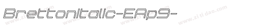 BrettonItalic-EAp9字体转换