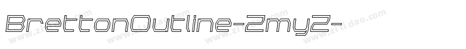 BrettonOutline-ZmyZ字体转换