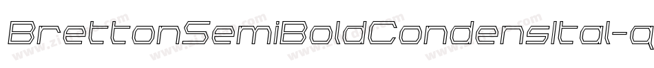 BrettonSemiBoldCondensItal-qGYq字体转换