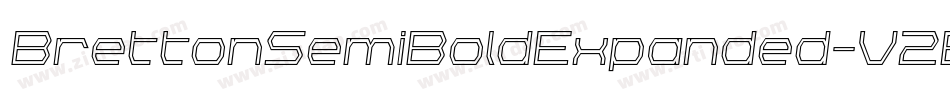 BrettonSemiBoldExpanded-V2Ee字体转换 BrettonSemiBoldExpanded-V2Ee字体转换