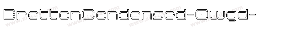 BrettonCondensed-0wgd字体转换
