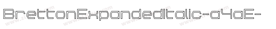 BrettonExpandedItalic-a4aE字体转换
