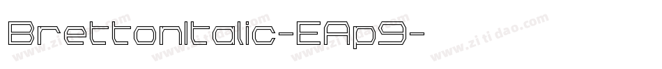 BrettonItalic-EAp9字体转换