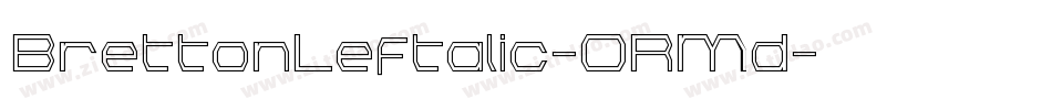 BrettonLeftalic-ORMd字体转换