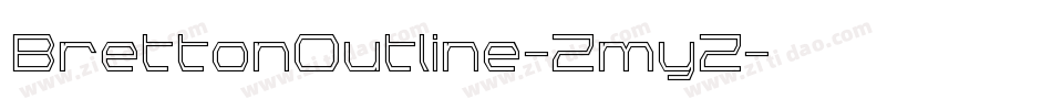 BrettonOutline-ZmyZ字体转换