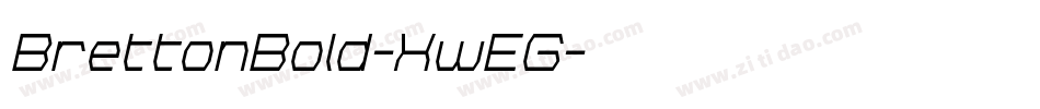 BrettonBold-XwEG字体转换