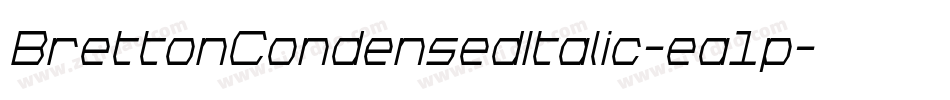 BrettonCondensedItalic-ea1p字体转换