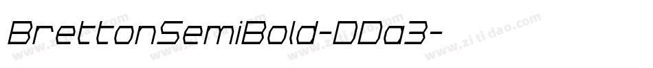 BrettonSemiBold-DDa3字体转换