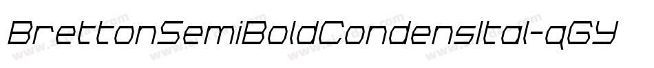 BrettonSemiBoldCondensItal-qGYq字体转换