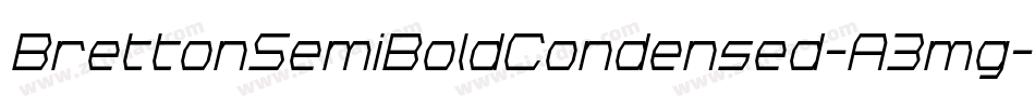 BrettonSemiBoldCondensed-A3mg字体转换