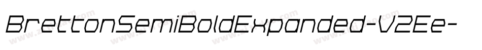 BrettonSemiBoldExpanded-V2Ee字体转换 BrettonSemiBoldExpanded-V2Ee字体转换