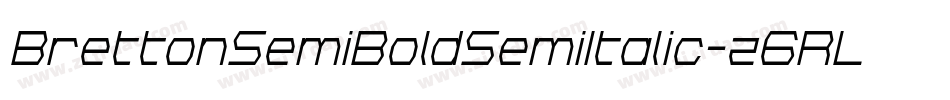 BrettonSemiBoldSemiItalic-z6RL字体转换