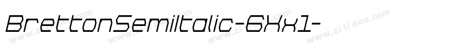 BrettonSemiItalic-6Xx1字体转换