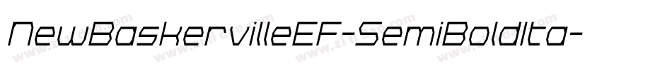 NewBaskervilleEF-SemiBoldIta字体转换