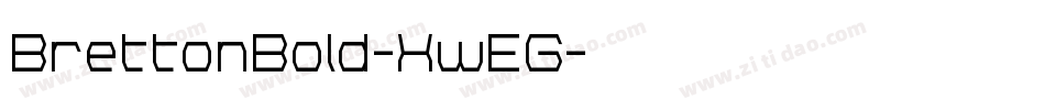 BrettonBold-XwEG字体转换