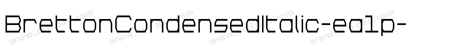 BrettonCondensedItalic-ea1p字体转换