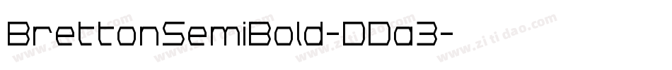 BrettonSemiBold-DDa3字体转换