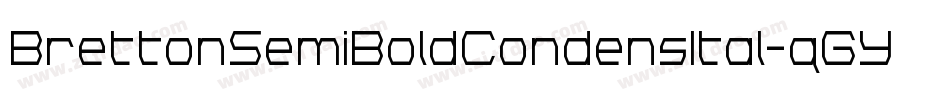 BrettonSemiBoldCondensItal-qGYq字体转换