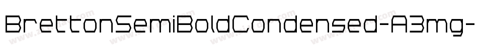 BrettonSemiBoldCondensed-A3mg字体转换