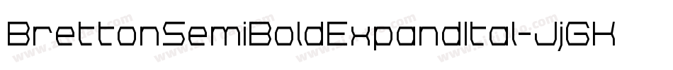 BrettonSemiBoldExpandItal-JjGK字体转换