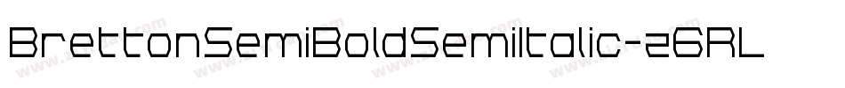 BrettonSemiBoldSemiItalic-z6RL字体转换