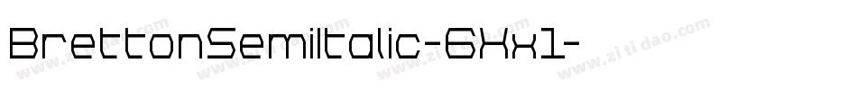 BrettonSemiItalic-6Xx1字体转换