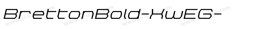 BrettonBold-XwEG字体转换