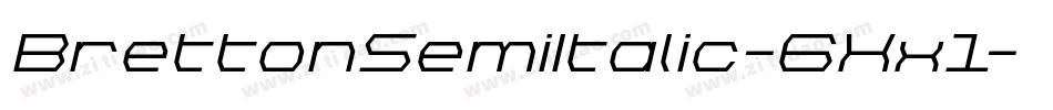 BrettonSemiItalic-6Xx1字体转换