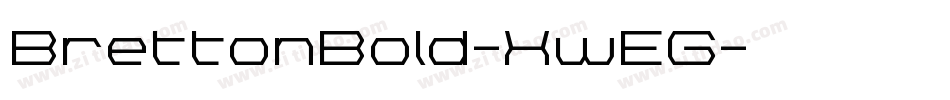 BrettonBold-XwEG字体转换