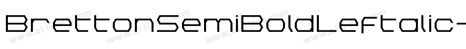 BrettonSemiBoldLeftalic-jxLy字体转换