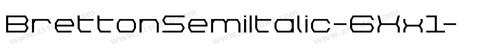 BrettonSemiItalic-6Xx1字体转换