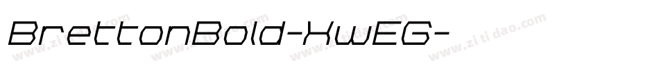 BrettonBold-XwEG字体转换