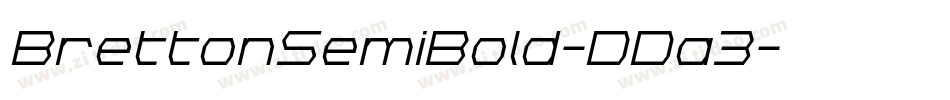 BrettonSemiBold-DDa3字体转换