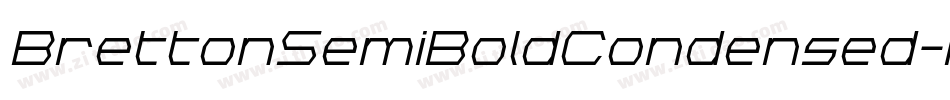 BrettonSemiBoldCondensed-A3mg字体转换