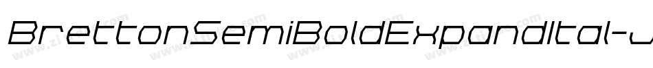 BrettonSemiBoldExpandItal-JjGK字体转换