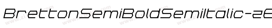 BrettonSemiBoldSemiItalic-z6RL字体转换