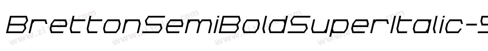 BrettonSemiBoldSuperItalic-5LOv字体转换
